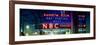 Panoramic View - the NBC Studios in the New York City in the Snow at Night-Philippe Hugonnard-Framed Photographic Print