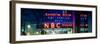 Panoramic View - the NBC Studios in the New York City in the Snow at Night-Philippe Hugonnard-Framed Photographic Print