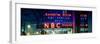 Panoramic View - the NBC Studios in the New York City in the Snow at Night-Philippe Hugonnard-Framed Photographic Print