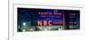 Panoramic View - the NBC Studios in the New York City in the Snow at Night-Philippe Hugonnard-Framed Photographic Print