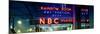 Panoramic View - the NBC Studios in the New York City in the Snow at Night-Philippe Hugonnard-Mounted Photographic Print