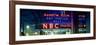 Panoramic View - the NBC Studios in the New York City in the Snow at Night-Philippe Hugonnard-Framed Photographic Print