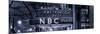 Panoramic View - the NBC Studios in the New York City in the Snow at Night-Philippe Hugonnard-Mounted Photographic Print