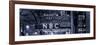 Panoramic View - the NBC Studios in the New York City in the Snow at Night-Philippe Hugonnard-Framed Photographic Print