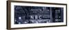 Panoramic View - the NBC Studios in the New York City in the Snow at Night-Philippe Hugonnard-Framed Photographic Print