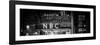 Panoramic View - the NBC Studios in the New York City in the Snow at Night-Philippe Hugonnard-Framed Photographic Print