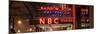 Panoramic View - the NBC Studios in the New York City in the Snow at Night-Philippe Hugonnard-Mounted Photographic Print