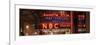 Panoramic View - the NBC Studios in the New York City in the Snow at Night-Philippe Hugonnard-Framed Photographic Print