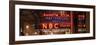 Panoramic View - the NBC Studios in the New York City in the Snow at Night-Philippe Hugonnard-Framed Photographic Print