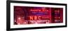 Panoramic View - the NBC Studios in the New York City in the Snow at Night-Philippe Hugonnard-Framed Photographic Print