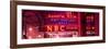 Panoramic View - the NBC Studios in the New York City in the Snow at Night-Philippe Hugonnard-Framed Photographic Print