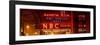 Panoramic View - the NBC Studios in the New York City in the Snow at Night-Philippe Hugonnard-Framed Photographic Print