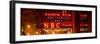 Panoramic View - the NBC Studios in the New York City in the Snow at Night-Philippe Hugonnard-Framed Photographic Print