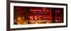 Panoramic View - the NBC Studios in the New York City in the Snow at Night-Philippe Hugonnard-Framed Photographic Print