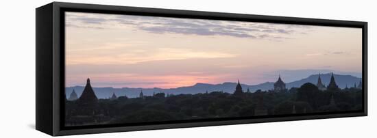 Panoramic View Towards Old Bagan Temples-Stephen Studd-Framed Stretched Canvas