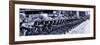 Panoramic View - Urban Scene with NYC Citibike in Winter-Philippe Hugonnard-Framed Photographic Print