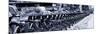 Panoramic View - Urban Scene with NYC Citibike in Winter-Philippe Hugonnard-Mounted Photographic Print