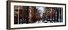 Panoramic View - Urban Street Scene Downtown Manhattan in Winter-Philippe Hugonnard-Framed Photographic Print