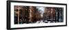 Panoramic View - Urban Street Scene Downtown Manhattan in Winter-Philippe Hugonnard-Framed Photographic Print