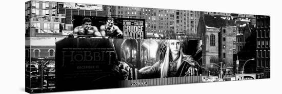 Panoramic View - Urban Street Scene Downtown Manhattan-Philippe Hugonnard-Stretched Canvas