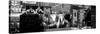 Panoramic View - Urban Street Scene Downtown Manhattan-Philippe Hugonnard-Stretched Canvas