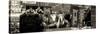 Panoramic View - Urban Street Scene Downtown Manhattan-Philippe Hugonnard-Stretched Canvas