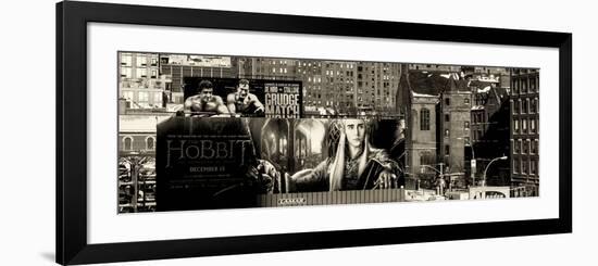 Panoramic View - Urban Street Scene Downtown Manhattan-Philippe Hugonnard-Framed Photographic Print