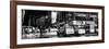 Panoramic View - Urban Street Scene with NYC Yellow Taxis / Cabs in Winter-Philippe Hugonnard-Framed Photographic Print