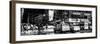 Panoramic View - Urban Street Scene with NYC Yellow Taxis / Cabs in Winter-Philippe Hugonnard-Framed Photographic Print