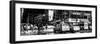 Panoramic View - Urban Street Scene with NYC Yellow Taxis / Cabs in Winter-Philippe Hugonnard-Framed Photographic Print