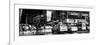 Panoramic View - Urban Street Scene with NYC Yellow Taxis / Cabs in Winter-Philippe Hugonnard-Framed Photographic Print