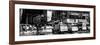 Panoramic View - Urban Street Scene with NYC Yellow Taxis / Cabs in Winter-Philippe Hugonnard-Framed Photographic Print