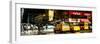 Panoramic View - Urban Street Scene with NYC Yellow Taxis / Cabs in Winter-Philippe Hugonnard-Framed Photographic Print