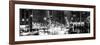 Panoramic View - Urban Street View on Avenue of the Americas by Night-Philippe Hugonnard-Framed Photographic Print