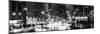 Panoramic View - Urban Street View on Avenue of the Americas by Night-Philippe Hugonnard-Mounted Photographic Print