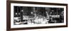 Panoramic View - Urban Street View on Avenue of the Americas by Night-Philippe Hugonnard-Framed Photographic Print