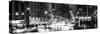 Panoramic View - Urban Street View on Avenue of the Americas by Night-Philippe Hugonnard-Stretched Canvas