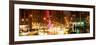 Panoramic View - Urban Street View on Avenue of the Americas by Night-Philippe Hugonnard-Framed Photographic Print