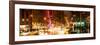 Panoramic View - Urban Street View on Avenue of the Americas by Night-Philippe Hugonnard-Framed Photographic Print