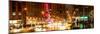 Panoramic View - Urban Street View on Avenue of the Americas by Night-Philippe Hugonnard-Mounted Photographic Print