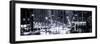 Panoramic View - Urban Street View on Avenue of the Americas by Night-Philippe Hugonnard-Framed Photographic Print