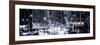 Panoramic View - Urban Street View on Avenue of the Americas by Night-Philippe Hugonnard-Framed Photographic Print