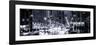 Panoramic View - Urban Street View on Avenue of the Americas by Night-Philippe Hugonnard-Framed Photographic Print