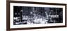 Panoramic View - Urban Street View on Avenue of the Americas by Night-Philippe Hugonnard-Framed Photographic Print