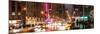 Panoramic View - Urban Street View on Avenue of the Americas by Night-Philippe Hugonnard-Mounted Photographic Print