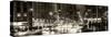 Panoramic View - Urban Street View on Avenue of the Americas by Night-Philippe Hugonnard-Stretched Canvas