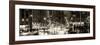 Panoramic View - Urban Street View on Avenue of the Americas by Night-Philippe Hugonnard-Framed Photographic Print