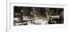 Panoramic View - Urban Street View on Avenue of the Americas by Night-Philippe Hugonnard-Framed Photographic Print