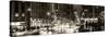 Panoramic View - Urban Street View on Avenue of the Americas by Night-Philippe Hugonnard-Stretched Canvas