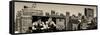 Panoramic View - Urban Winter Scene View at Meatpacking District-Philippe Hugonnard-Framed Stretched Canvas